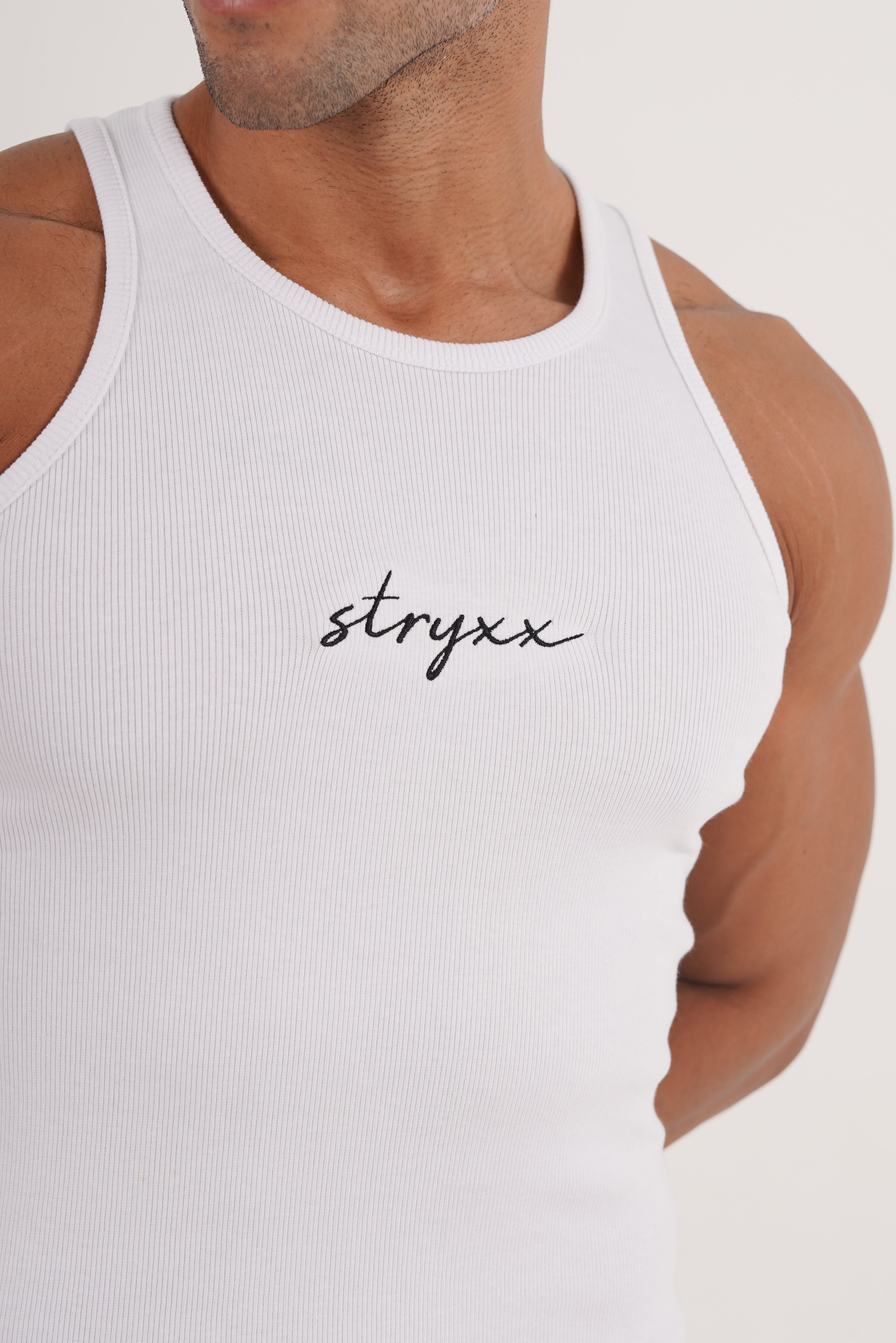 Vanta Ribbed vest - WHITE